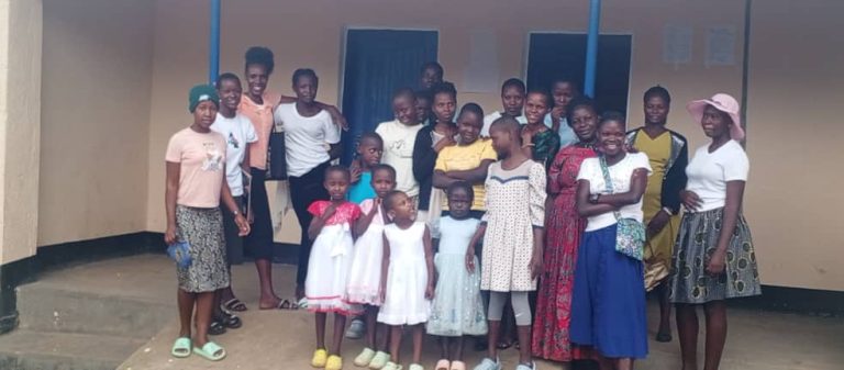 Disabled children and youths after church