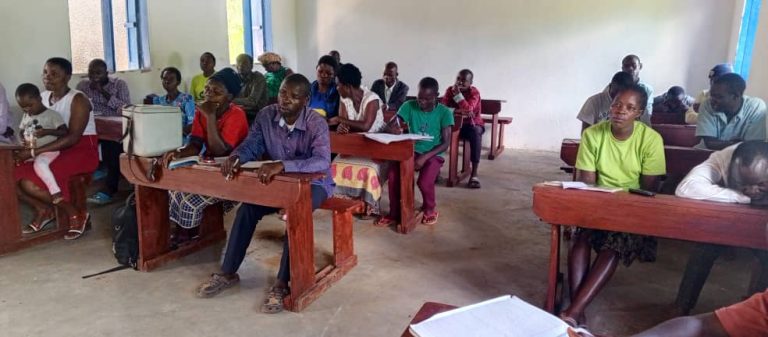 Community members undergoing in poultry management for income and sustainable living
