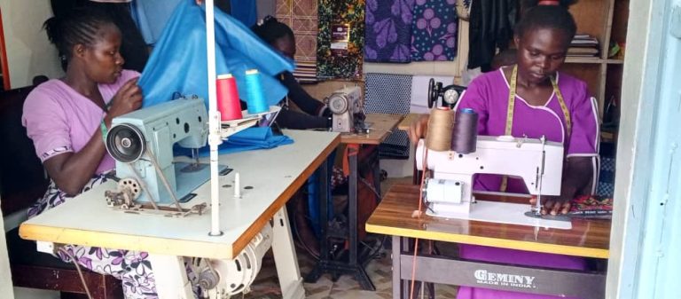 Single mother youths under tailoring training